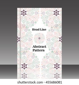 art facility in the style pattern with flowers