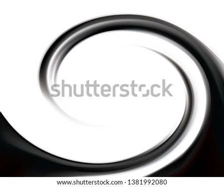 Art fancy modern elegant creative wonderful wavy eddy futuristic luxury ebon aqua backdrop of glossy rippled spraying surface. Closeup icon sign view with space for text in light white glowing center