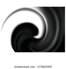 Art fancy wavy eddy futuristic ebony color aqua illustration backdrop. Glossy rippled spraying surface border icon sign logo symbol silhouette design. Closeup macro view light white volute text space