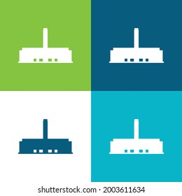 Art Flat four color minimal icon set