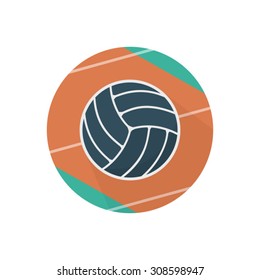 Art Flat volleyball