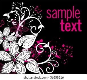 Art floral background