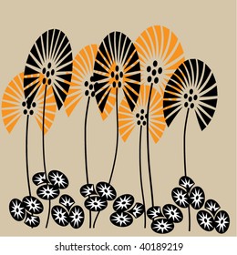 fondo artístico floral