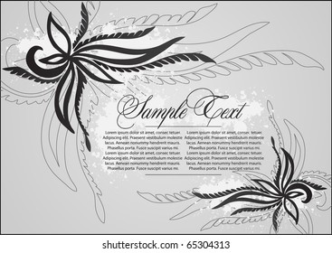 art floral design element