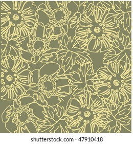 art floral drawing graphic background