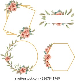 Art of Floral Simplicity Clean Orange Invitations Arrangements Set