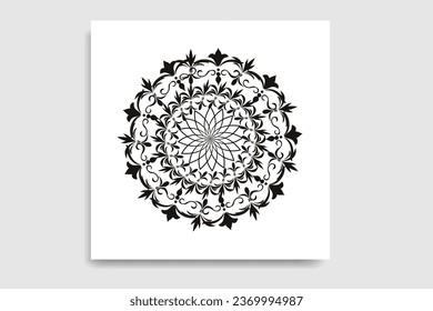 Art flower design, mandala flower drawing, hand flower design, flower frame art.