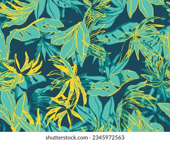 Art flower Pattern.New Seamless Pattern.