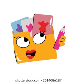 Art folder Vector Sticker. Eps 10 File 