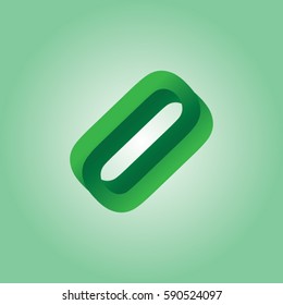 the art font o icon logo