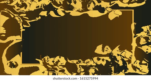 Art frame. Background for greeting cards. Banner. Vector illustration. Abstract frame
