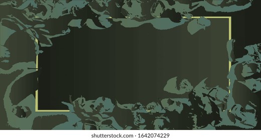 Art frame. Background for greeting cards. Banner. Vector illustration. Abstract frame