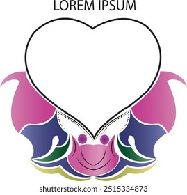 art frame image.art logo.tattoo. art heart frame. lorem ipsum