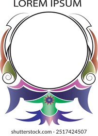 art frame image.art logo.tattoo. art heart frame. lorem ipsum