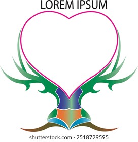art frame image.art logo.tattoo. art heart frame. lorem ipsum