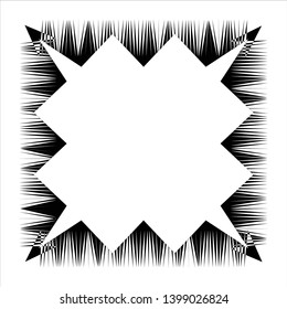 art frame template empty blank design element rectangle shape vector border black isolated on white
