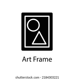 Art Frame vector Solid Icon Design illustration on White background. EPS 10 File 