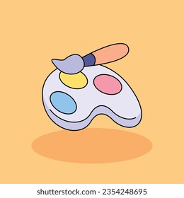 Art Free vector cartoon icon illustration.Self Motivation icons concept isolated . flat cartoon style