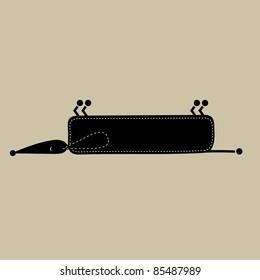Art funny dog for your design