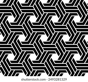Arte de patrones repetitivos futuristas. Patrón de Formas geométricas de fondo de Vector imprimible.