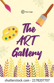 The Art Gallery Flyer Design Template. 