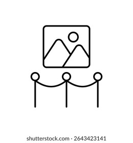 Art Gallery Icon vector stock illustration