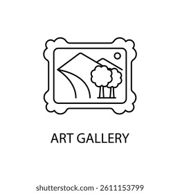 art gallery icons  symbol vector elements for infographic web
