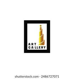  Art Gallery logo design embodies creativity and sophistication, perfect for an esteemed art center. Ideal for branding and marketing an art gallery dedicated to showcasing exceptional work.