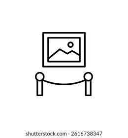 art gallery museum icon vector