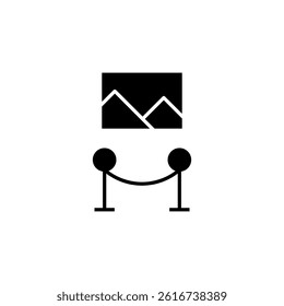 art gallery museum icon vector