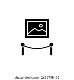 art gallery museum icon vector