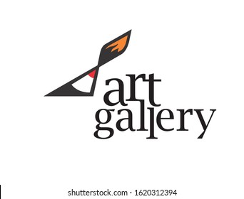 Art Gallery Art Shop Logo Concept Stock Vector (royalty Free 