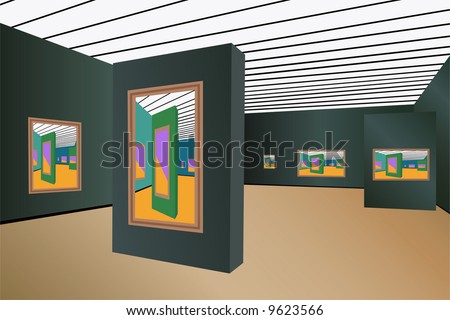 art gallery vector