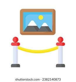 Art gallery vector design in modern style, ready to use customizable icon