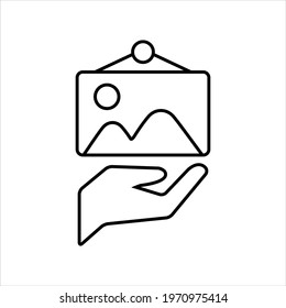 Art gallery vector icon symbol design