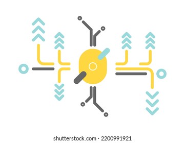 Fondo abstracto geométrico de arte con formas planas. Composiciones de formas geométricas dinámicas, Estilo plano y limpio, Aplicable a cualquier obra gráfica.
