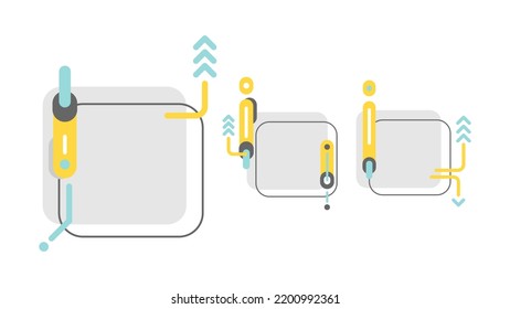 Fondo abstracto geométrico de arte con formas planas. Composiciones de formas geométricas dinámicas, Estilo plano y limpio, Aplicable a cualquier obra gráfica.