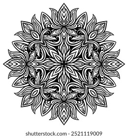 art geometric mandala logo design illustration