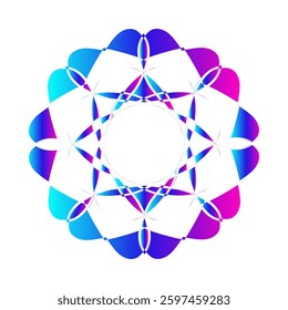Art geometric patern, abstrack, beautiful Gradient colour with concept arttistic,Mandala 