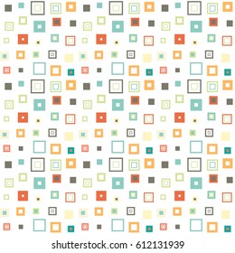 Art geometric pattern from different rectangles. Modern colorful background for your business slide presentation. Vector illustration
