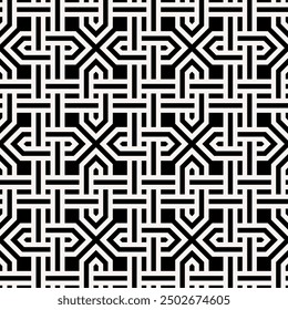 Art of Geometric Repeating patterns. Artistic shapes Seamless pattern background of Printable vector.
