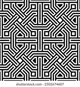Art of Geometric Repeating patterns. Artistic shapes Seamless pattern background of Printable vector.