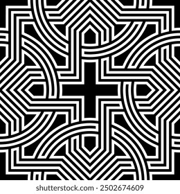 Art of Geometric Repeating patterns. Artistic shapes Seamless pattern background of Printable vector.
