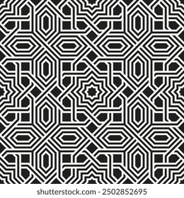 Art of Geometric Repeating patterns. Artistic shapes Seamless pattern background of Printable vector.