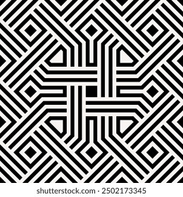 Art of Geometric Repeating patterns background. Printable vector of Decorative Seamless pattern.