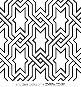 Art of Geometric Repeating patterns background. Printable vector of Decorative Seamless pattern.