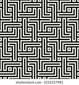 Art of Geometric Repeating patterns. Printable vector of Seamless pattern cover background. Interlocking knot banner backdrop layout design.