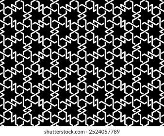 Art of Geometric Repeating patterns. Printable vector of Seamless pattern cover background. Interlocking knot banner backdrop layout design.