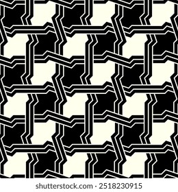 Art of Geometric Repeating patterns. Seamless pattern background of Printable vector.