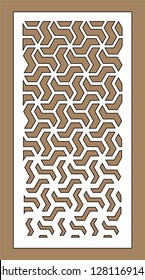 Art gradient sheet Laser cutting  Arabesque vector panel   Template for interior partition in arabic style  Ratio 1:2